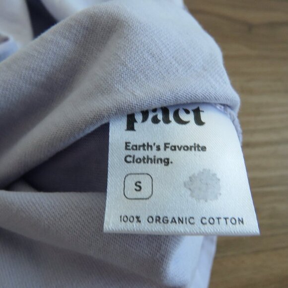 PACT The Frame Cotton Midi Dress in Lavender Purple Minimalist Travel - Size S - Picture 13 of 13